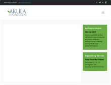 Tablet Screenshot of akulafoundation.com